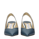 Jimmy Choo Liya Sandals Women Leather Blue/Blue Crepuscolo