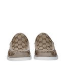 Gucci Men's Moccasins Fabric Beige/Ebony