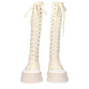 Max Mara Women's Fabric Boots Beige/Canvas