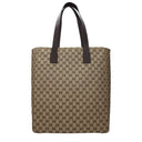 Gucci Men's Shoulder Bags Fabric Beige/Dark Brown