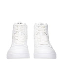 Prada Men's Leather White Sneakers