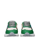 Philippe Model Antibes Men's Sneakers Green/Beige Fabric