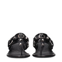 Balenciaga City Sandals Women Leather Black