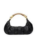 Balmain Handtaschen Damen Leder Schwarz