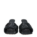 Bottega Veneta Women's Sandals Green/Ink Leather