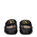 Valentino Garavani Slides And Clogs Women Leather Black