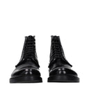Prada Men's Leather Ankle Boots Black
