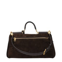 Dolce&Gabbana Handbags My Sicily Women Suede Brown/Ebony