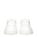 Valentino Garavani Herrens Weiße Ledersneaker