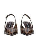 Dolce&Gabbana Women's Sandals Brown Patent/Leopard Print