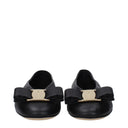 Salvatore Ferragamo Vanna Ballerina Flats Women Leather Black