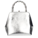 Jil Sander Goji Handbag Women Silver Leather