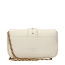Pinko Love Women's Crossbody Bags White/Ivory Leather