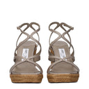 Jimmy Choo Zeppe Ayla Women's Gray/Taupe Leather