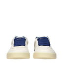 Dolce & Gabbana Portofino Uomo's Scarpe da ginnastica in pelle bianca/denim