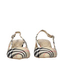 Burberry Women's Sandals Fabric Beige
