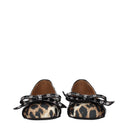 Ganni Women's Fabric Ballerina Shoes Brown