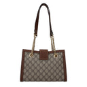 Gucci Women's Padlock Shoulder Bags Beige/Brown Fabric