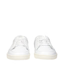 Saint Laurent Herrens Turnschuhe aus weißem Leder