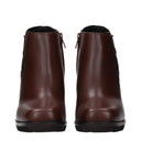 Max Mara Braidy Stiefeletten Damen Leder Braun/Walnuss