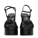 Saint Laurent Bianca Sandals Women Leather Black