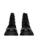 Alexander Mc Queen Women's Boots Black Leather