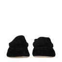 The Row Women's Loafers Suede Black