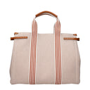 Valentino Garavani Antibes Men's Handbag Fabric Beige/Tobacco