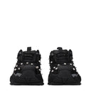 Versace Herrens Turnschuhe aus schwarzem Stoff