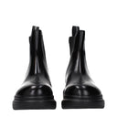 Alexander Mcqueen Herrens Lederstiefeletten Schwarz