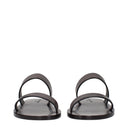 Saint Laurent Mies Men's Brown Leather Loafers And Clogs