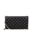 Valentino Garavani Rockstud Spike Pouch Women Black Leather
