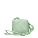 Bottega Veneta Women's Cassette Crossbody Bags Green/Mint Leather