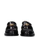 Versace Women's Leather Black Loafers