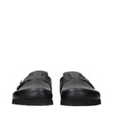 Palm Angels Slippers And Clogs Men Leather Black