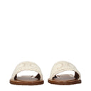Celine Lympia Women's Slippers And Clogs Beige/Ecru Fabric