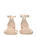 Stuart Weitzman Nudist Block Heels Women's Patent Leather Beige/Light Beige