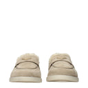 Prada Damens Loafer Wildleder Beige/Wüste