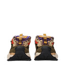 Versace Men's Sneakers Suede Beige/Military Green