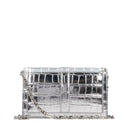 Versace Women's Silver Leather Crossbody Bag