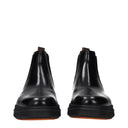 Santoni Men's Ankle Boots Leather Black