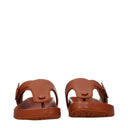 Loewe Women's Leather Brown/Tan Flip Flops