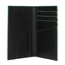 Off White Men's Document Holder Leather Black/Fluorescent Green