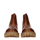 Prada Men's Ankle Boots Leather Brown/Cognac