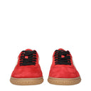 Valentino Garavani Men's Suede Sneakers Red/Ivory
