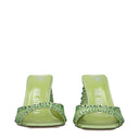 The Penthouse Sandals Mini Devon Women Satin Green/Lime