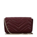Gucci Women's Red/Burgundy Leather Pochette