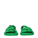 Bottega Veneta Men's Fabric Green/Grass Slippers And Clogs
