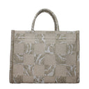 Versace Women's Handbags Fabric Beige/Gold