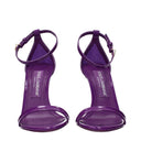 Dolce&Gabbana Damens Sandalen Lila Leder